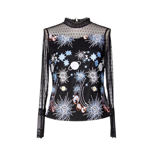 【伯妮斯茵】3T6303--T恤--星夜--《燃烧的灵魂——梵高》 商品图3