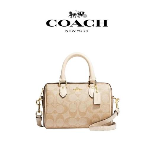  【礼盒礼袋】蔻驰/COACH女包Rowan18迷你波士顿手拎包小包枕头包CH160（尺寸：18*12*10cm）香港直邮 商品图6