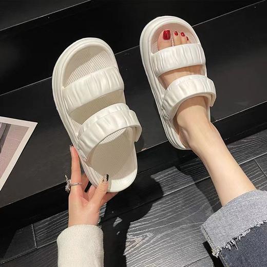 【一鞋两穿！糖果色凉拖鞋】两穿凉拖鞋女夏季新款网红百搭松糕厚底防滑沙滩罗马凉鞋。ry 商品图3