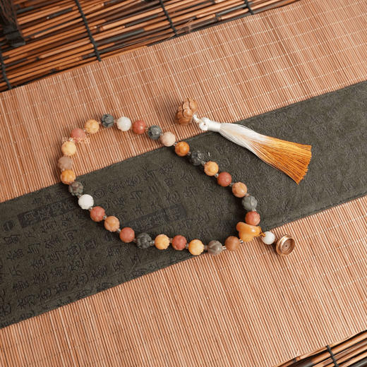 【国风文玩❗菩提子佛珠双圈手链】步步生莲，招财护心双圈手链，白玉菩提根加持，手串爱好者bi入，有钱花手持白玉菩提根文玩手串国风QQ 商品图3