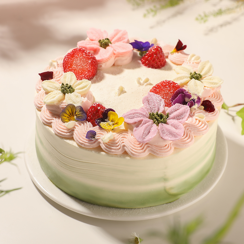 【爱的丝绒】七夕蛋糕动物奶油蛋糕现做 低糖抹茶慕斯蓝莓夹心 节日生日蛋糕