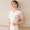 EITIE爱特爱夏季新款优雅时尚蕾丝显瘦百搭打底上衣7809507 商品缩略图2