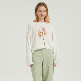 【2件9折】【Petit Bari】随性慵懒花卉天丝防晒上衣长袖宽松