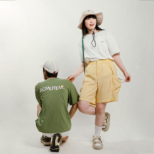 【出游季特惠】ACMEITEM爱棵米 户外印花短袖透气宽松T恤上衣男女GAG3440208C 商品图1