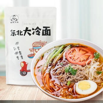 吉朱大福 东北大冷面370g 含调料正宗朝鲜延吉特产小吃方便速食小麦凉面 /粮油调味 /方便食品 /速食预制主食 商品图0