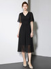 全新升级【铂金会员275/天猫369/差价94】(12509)洛诗琳连衣裙夏女2025新款女装纯色高级漂亮中长款法式黑色裙子 商品缩略图2