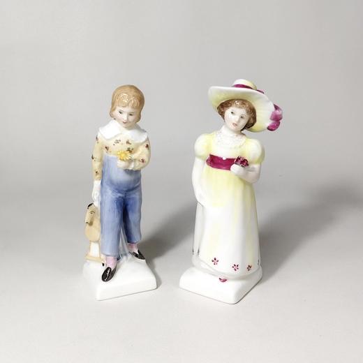 英国皇家道尔顿瓷偶，Kate Greenaway系列，70年代作品，微瑕 商品图0