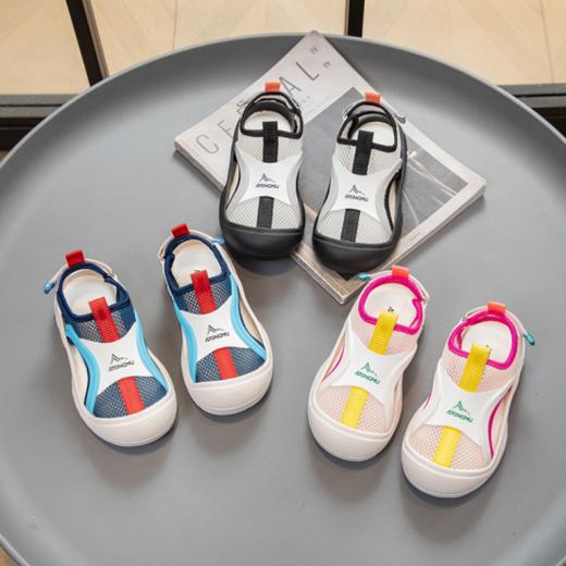 🌞 夏日遛娃神器上线！【AFJI品质夏季新款高品质魔术贴透网休闲凉鞋006🏆】， ✅能快速排出闷热湿气，💕即使孩子疯玩一整天， ✅双脚也能时刻保持干爽，告别汗脚烦恼！  商品图0