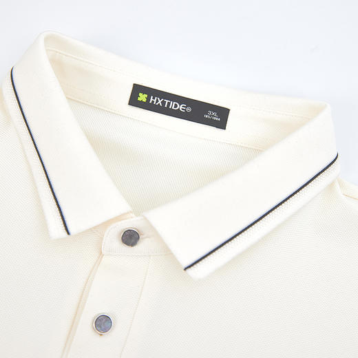 【新品上新】HX 夏季翻领短袖T恤合体Y102520021101/02 商品图4