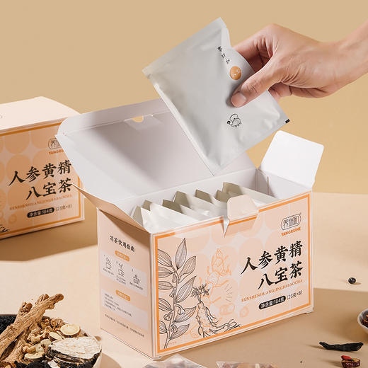 养瑞和丨人参黄精八宝茶184克·23g*8包·大容量四角包·元气满满·人参·黄精·桑椹·肉苁蓉·黄芪·麦冬·甘草·党参·覆盆子 商品图8