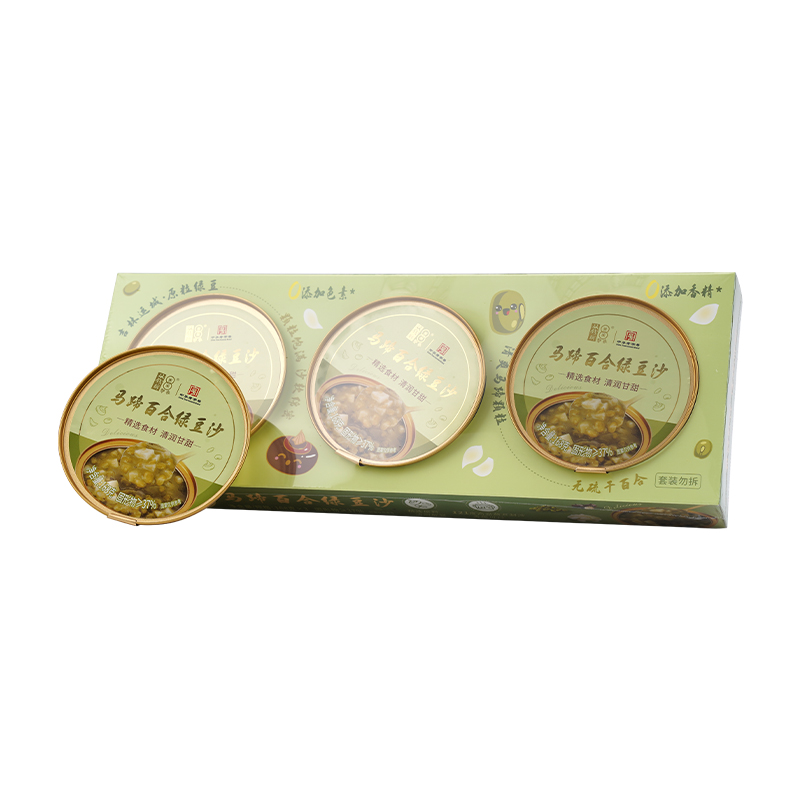 双钱马蹄百合绿豆沙168g*3碗/168g*6碗无硫百合干精致下午茶饱腹0香精0色素