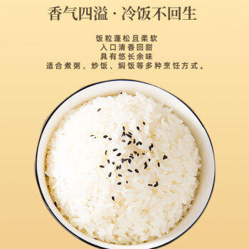 永泽东北大米长粒香米5kg/袋生态种植夏季绿豆粥原料单品包邮10斤装 /粮油调味 /米 /长粒香米 商品图0