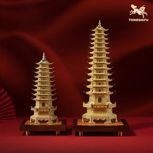 铜师傅《花丝状元塔》客厅桌面铜塔摆件，家居装饰中考高考礼物 商品图0