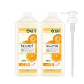 【519直播】蔬果园橘采星光果蔬餐具净1280g*2瓶