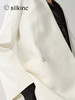 丝所｜S23G026A 惊鸿双排扣丝棉无领西装［ 白 ] 商品缩略图7