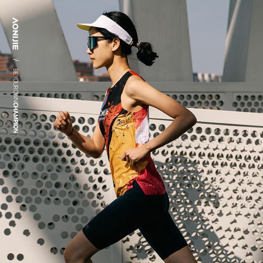 奥尼捷新款跑步背心专业运动速干T恤马拉松竞速背心女士透气坎肩FW6235 商品图1