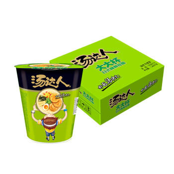统一 汤达人大大杯 日式豚骨拉面122g* 12杯整箱新老包装随机发货 /粮油调味 /方便食品 /方便面 商品图0