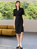 绑带收腰黑色西装连衣裙女高级感气质 商品缩略图2