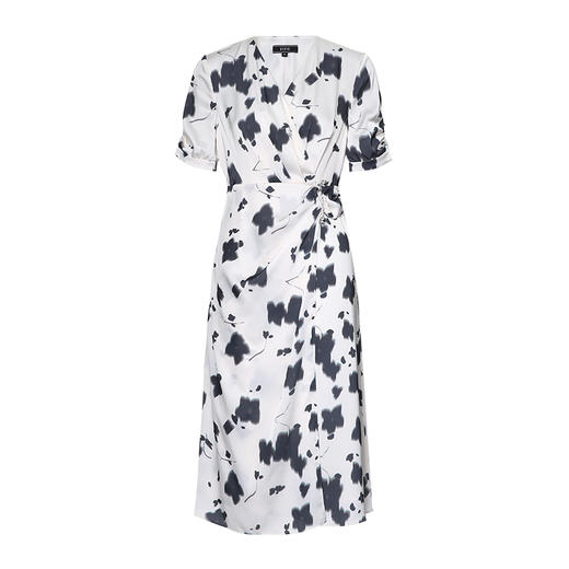 EITIE爱特爱优雅新中式墨染诗意收腰显瘦气质连衣裙2025夏季新款B2507674 商品图5