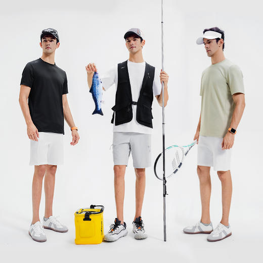 素湃Supield云爽仿棉吸湿速干T恤短袖男女款棉感户外弹力W3598 商品图4