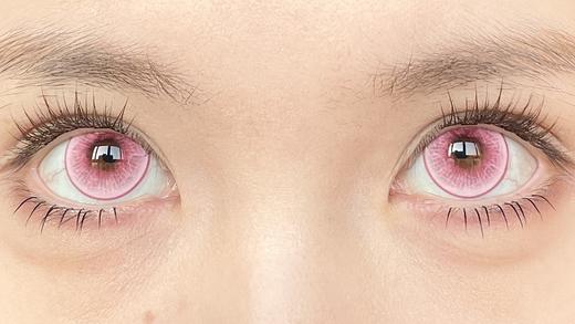 Hot Girls半年抛美瞳 玫瑰心 14.5mm 商品图0