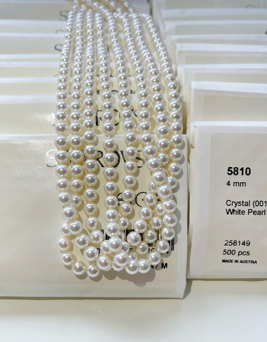 进口真锆石施华洛世奇珍珠14K度真金平替澳白珍珠项链 商品图9