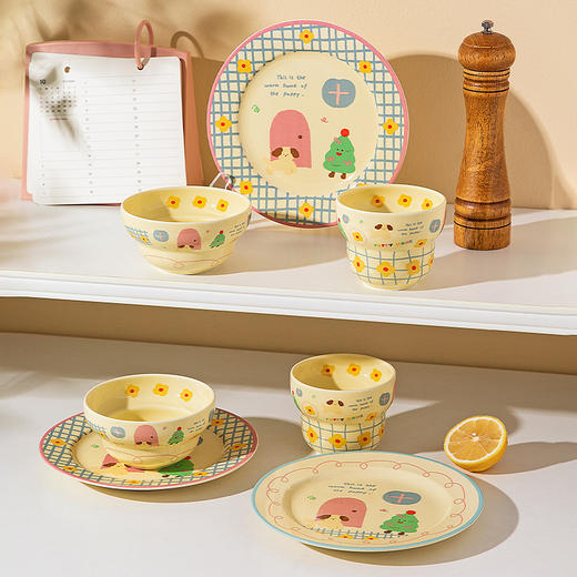 摩登主妇可爱盘子碗家用2025新款高颜值一人食餐具特别好看的餐盘 商品图4