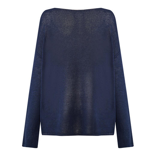 【2件9折】【Petit Bari】(多色)慵懒薄款莱赛尔亚麻长袖针织罩衫 商品图6