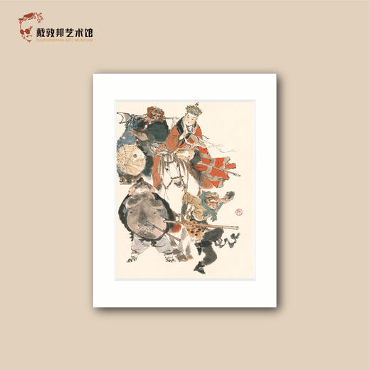 卡纸画《西游记》师徒四人 戴敦邦艺术馆 商品图0