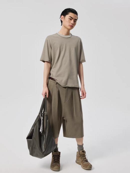 Simple Project/Y25110/假两件卷边T恤 商品图1