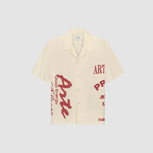 Arte RED PRINT SHIRT 印花宽松短袖衬衫 商品图4