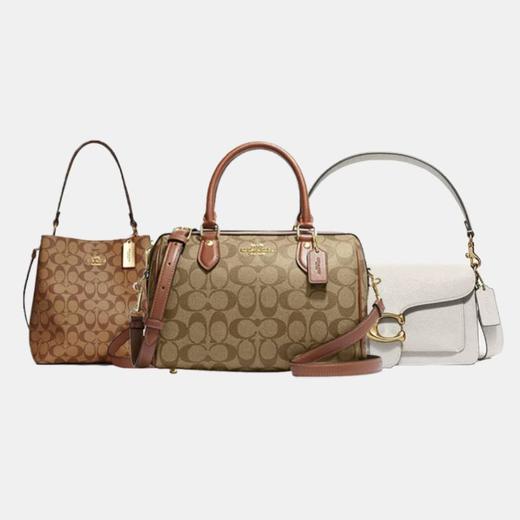 【送礼盒礼袋】COACH/蔻驰包包女士tabby26白金酒神斜跨包/波士顿中号枕头经典拼色手提包/老花水桶包单肩斜跨手提包 商品图13