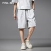 PINLI品立潮牌直筒休闲短裤夏季新款男士国潮时尚纯色百搭五分裤GD252117384 商品缩略图2