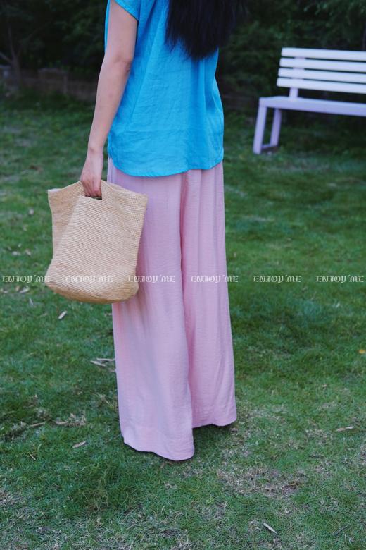 【门店同款】ENJOY夏季“后花园”V领褶皱上衣 162499334 商品图7