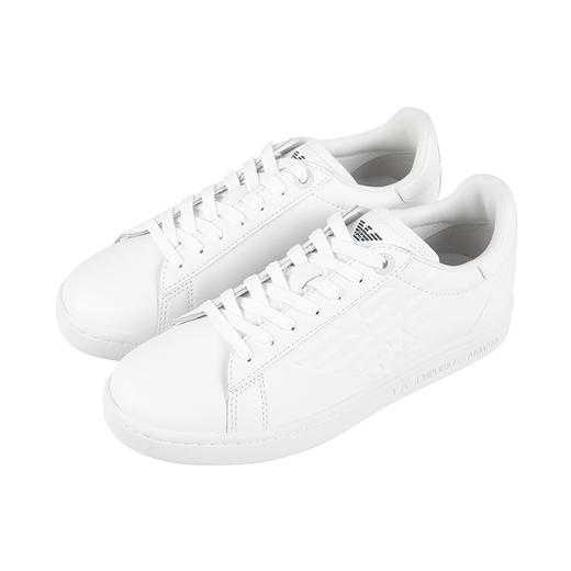 【超惠秒】Armani EA7 男女通款 百搭运动休闲小白鞋 11540 商品图0