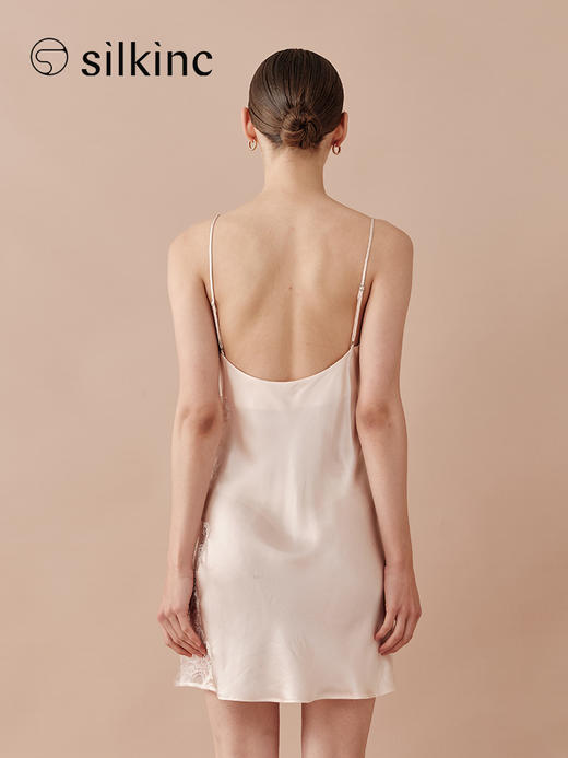 丝所｜24H019A 蕾丝拼接吊带裙［ 粉 ] 商品图5