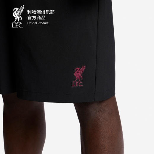 【官网同款】利物浦俱乐部 | 黑色短裤夏日男士利物鸟拉链口袋运动裤 商品图4