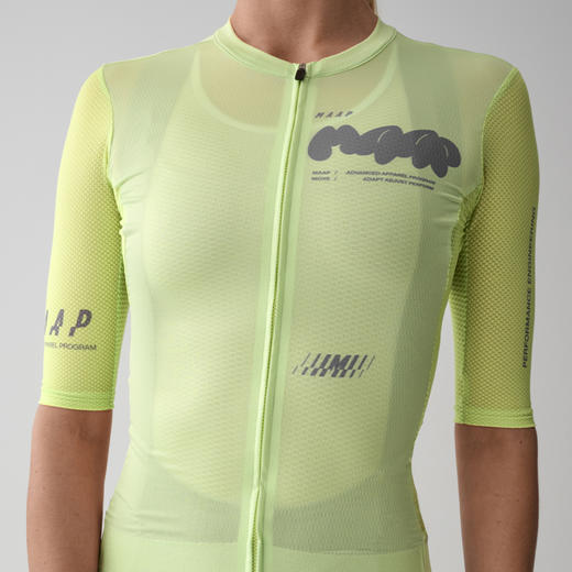 MAAP 女士 Aerate Pro Air Jersey 3.0 青柠色 短袖骑行服 商品图2