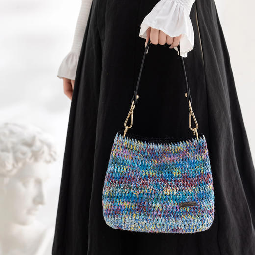 苏苏姐家印象莲曳单肩包手工DIY编织包包钩针毛线团材料包 商品图2