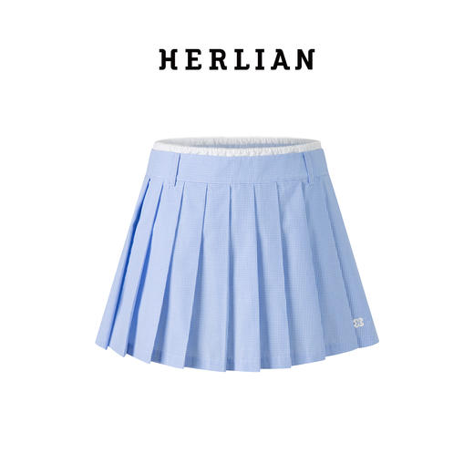 HERLIAN 2025夏季季新品女士百褶裙运动休闲百搭半身裙 商品图0