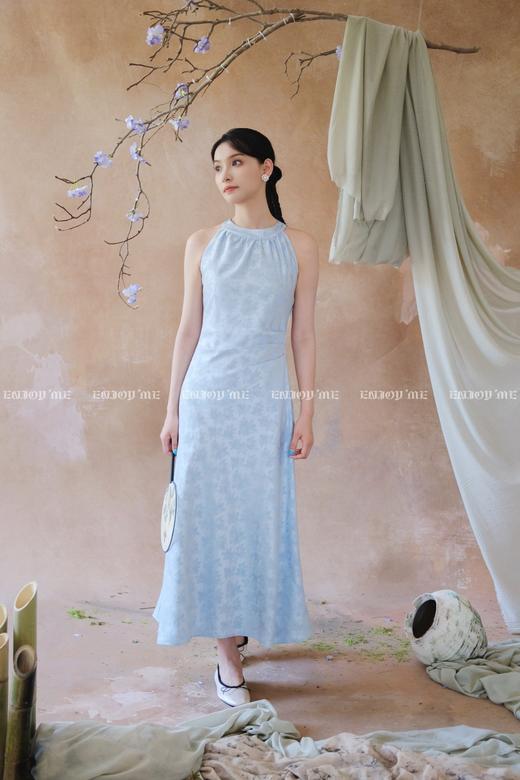 【门店同款】ENJOY夏季“鸾衿折桂”暗纹长裙 162494429 商品图5