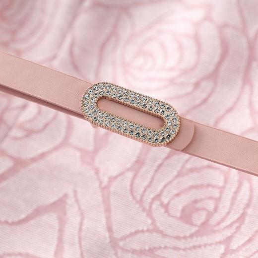 「高货wl」全新升级【铂金会员330/天猫439/差价109】(04101)洛诗琳法式玫瑰提花连衣裙2025夏季气质收腰显瘦A字裙女 商品图4