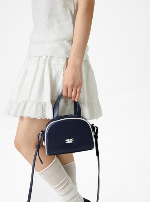 CryingCenter 学院运动波士顿藏青色mini中号大容量学生手提单肩 商品图2