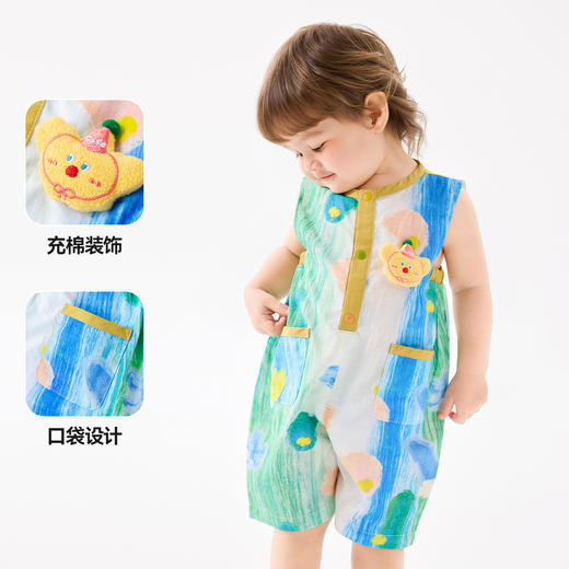 嘟嘟家宝宝夏季背带裤男童休闲裤子洋气女童夏装儿童新款 商品图3