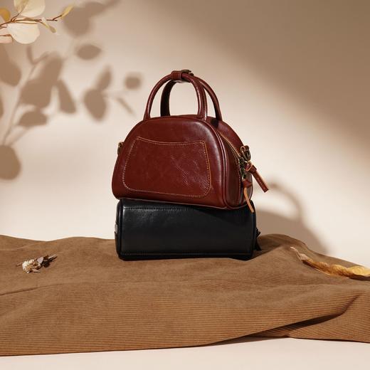 【预售3天】2025新款潮复古小方包百搭单肩斜挎手提包YN3563 商品图3