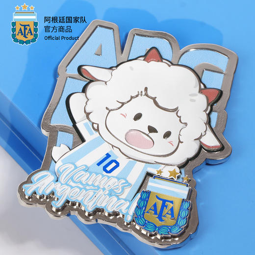 【官方正版】阿根廷国家队 | 卡通小羊冰箱贴梅西磁贴球迷纪念周边 商品图2
