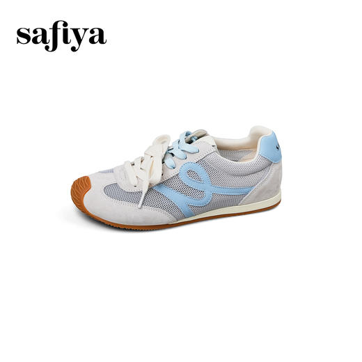 预售7天发|Safiya/索菲娅2025爆火双系带网面透气休闲轻便薄底丑萌阿甘鞋SFD3112429 商品图8