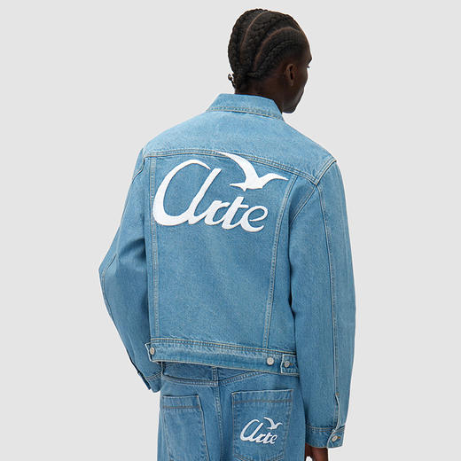 Arte BIRD BACK JACKET 大LOGO印花牛仔夹克外套 商品图2