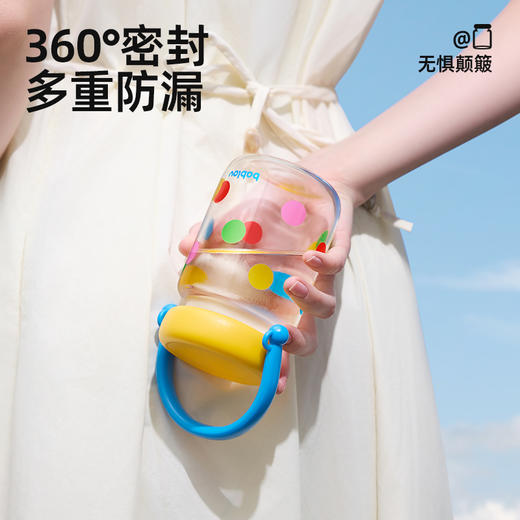 【困妈周年庆】bablov迷你玻璃杯高硼硅随行水杯女生高颜值便携带盖豆浆小巧杯子 商品图2