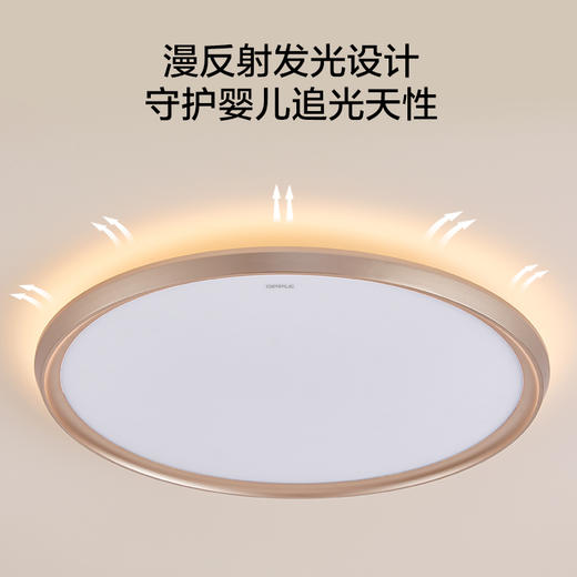 欧普（OPPLE）25新LED全光谱婴幼儿童0眩光专业光越侧发光护眼吸顶灯具饰卧室灯 商品图2